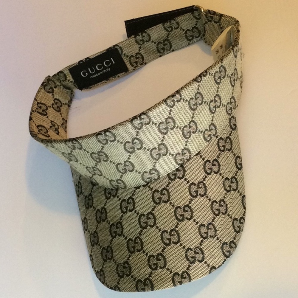Rare Gucci Sun Visor - Velcro Strap